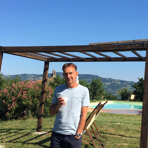 Maarten van den Heuvel, manager of Agriturismo Tra le Colline